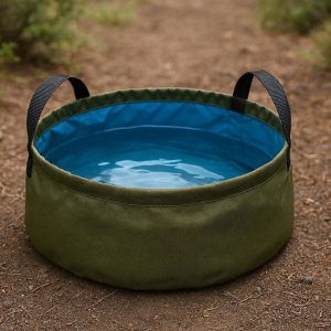 Portable Lightweight Folding Water Basin For Outdoor Hiking Foot Bath And Quick Laundry Use