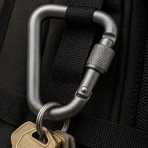 Heavy Duty Aluminum D Ring Carabiner For Keychain Organization And Outdoor Backpack Gear Clip