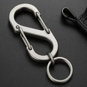 Stainless Steel S Type Carabiner Dual Hook For Secure Key Connection And Professional Bag Clip