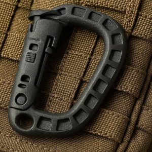 Tactical Military Grade Molle Carabiner For Backpack Attachment And Outdoor Gear Locking System