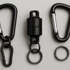 Magnetic Quick Release Carabiner For Fishing Nets And Outdoor Tools With Heavy Duty Strength