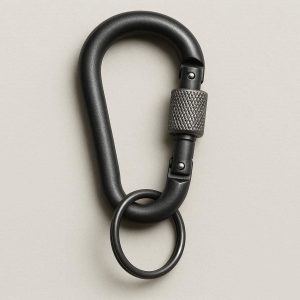Locking Screw Gate Carabiner For Extra Security Keychains And Outdoor Tool Attachment Safety